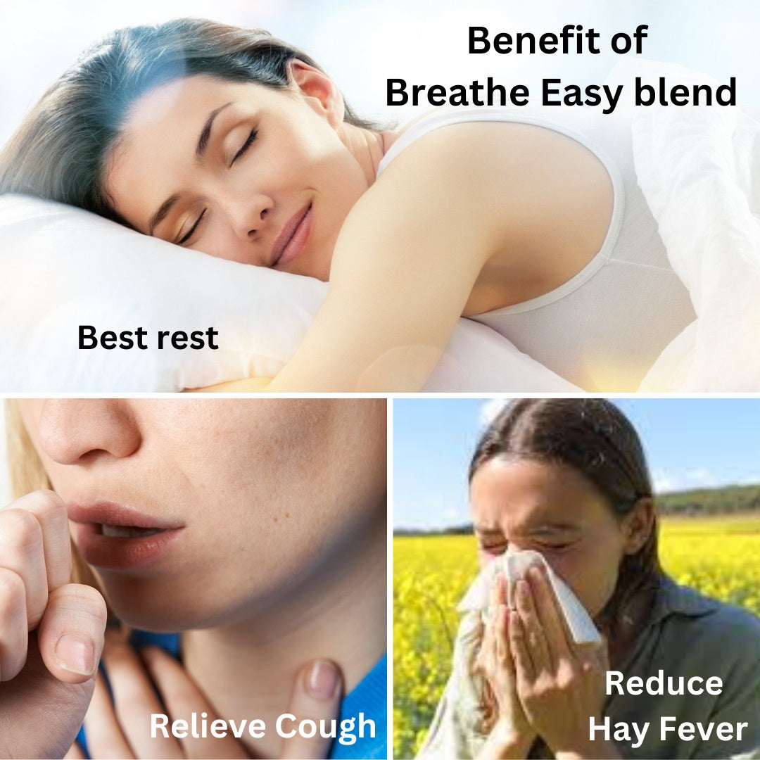 Breathe Easy Blend | Clear Blocked Nose | Hay Fever | Anti-Infectious | Pure Essential Oil