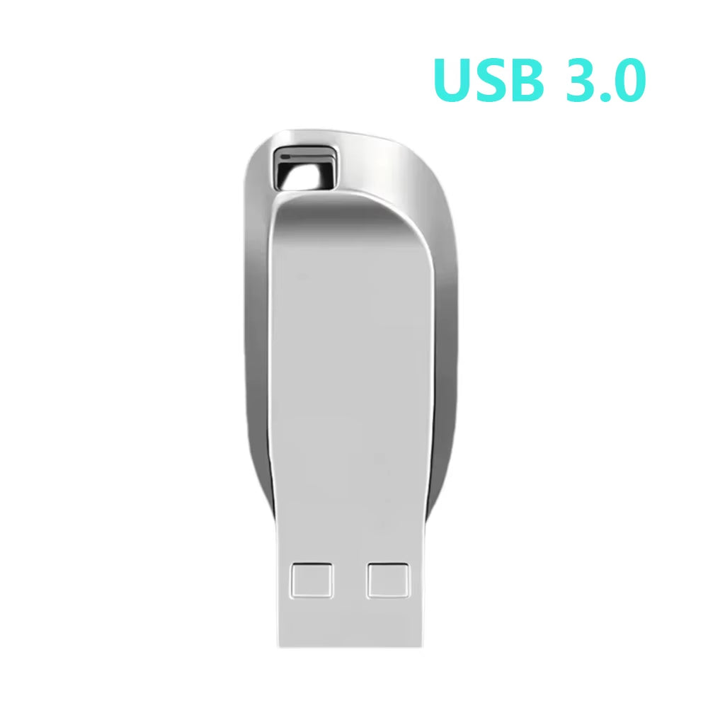 High-Speed USB 3.0 Flash Drive - 256GB Metal Pen Drive for Effortless Data Storage and Transfer