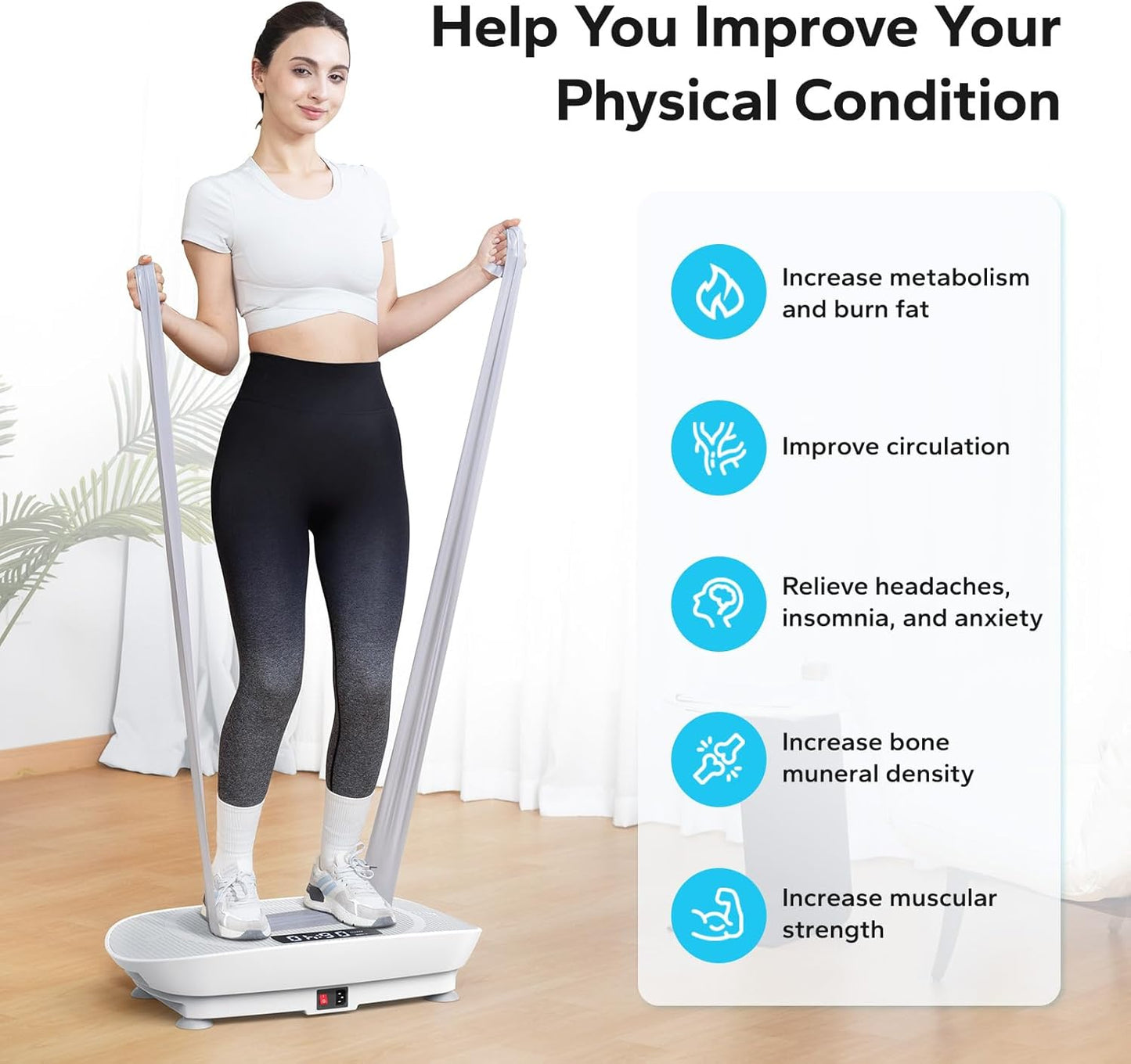 Transform Your Fitness Journey with the MERACH Vibration Plate Exercise Machine - Achieve Weight Loss and Enhance Muscle Strength Effortlessly!