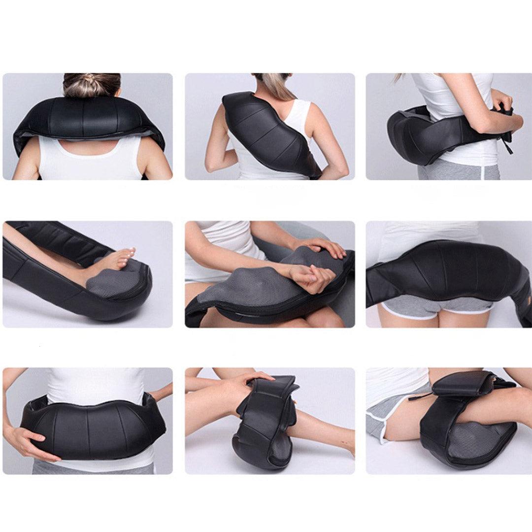 NNEAGS Electric Kneading Back Neck Shoulder Massage Arm Body Massager Black