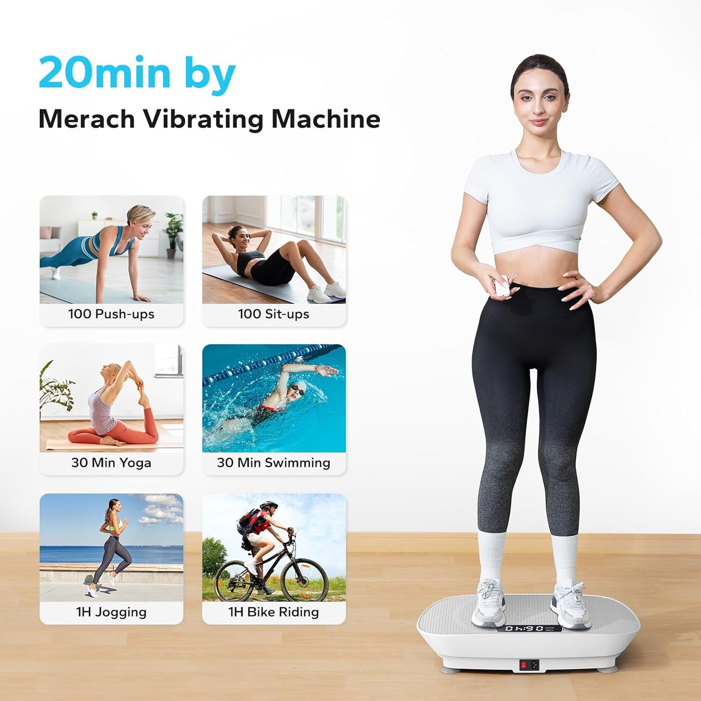Transform Your Fitness Journey with the MERACH Vibration Plate Exercise Machine - Achieve Weight Loss and Enhance Muscle Strength Effortlessly!