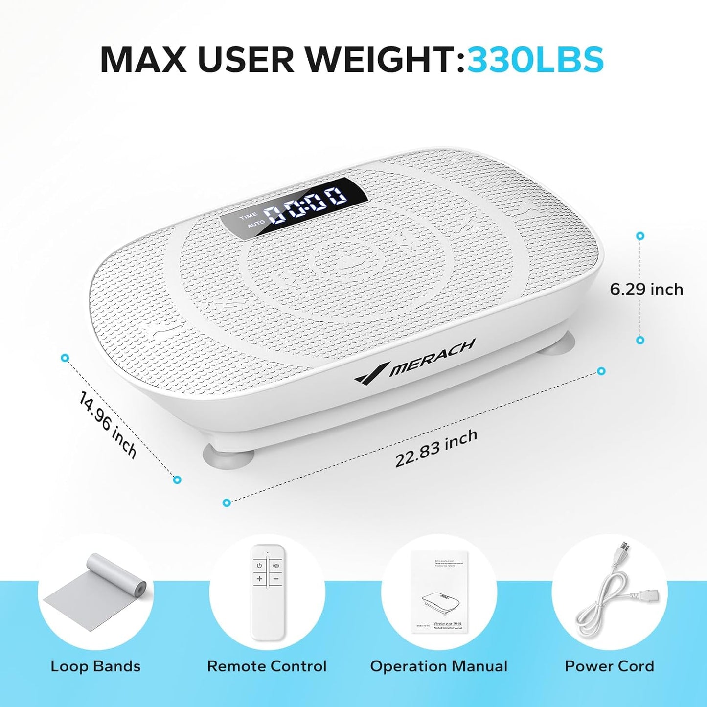 Transform Your Fitness Journey with the MERACH Vibration Plate Exercise Machine - Achieve Weight Loss and Enhance Muscle Strength Effortlessly!