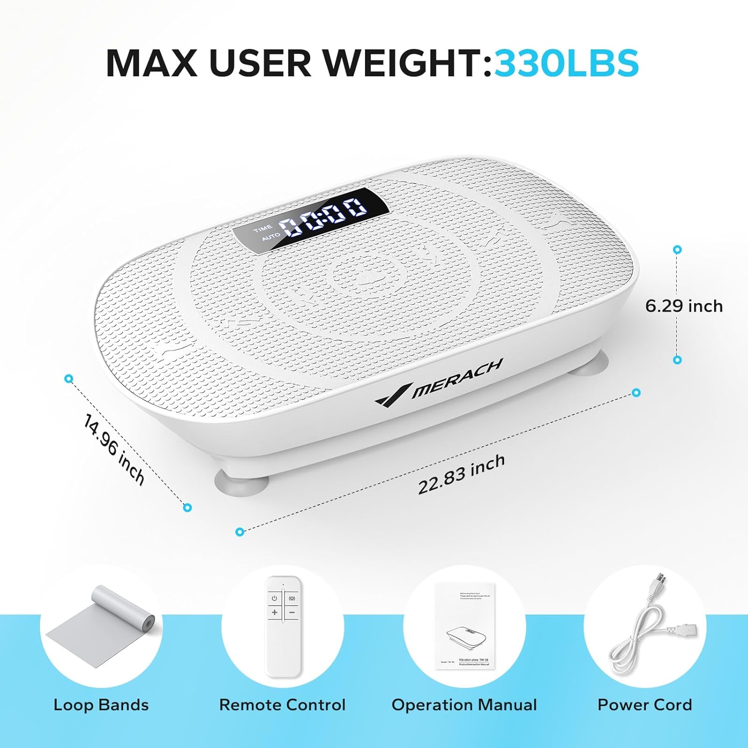 Transform Your Fitness Journey with the MERACH Vibration Plate Exercise Machine - Achieve Weight Loss and Enhance Muscle Strength Effortlessly!