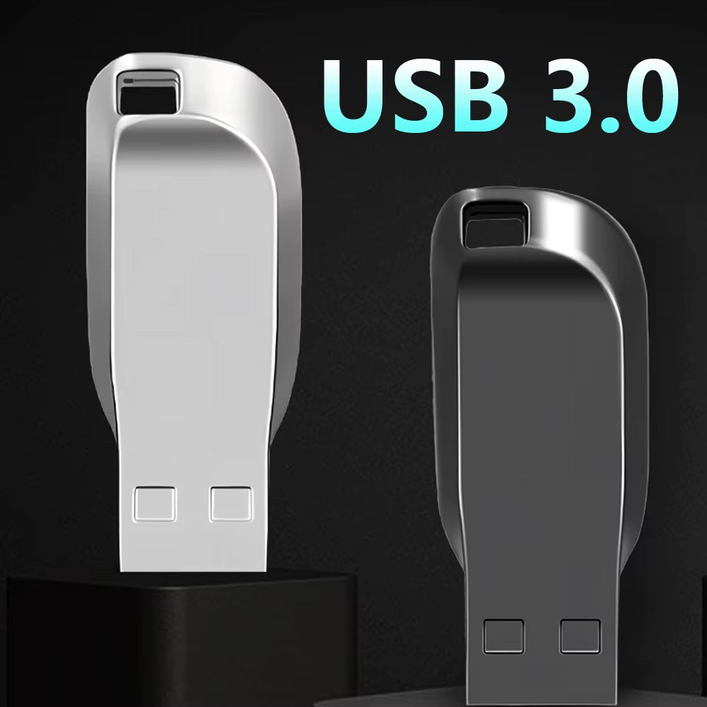 High-Speed USB 3.0 Flash Drive - 256GB Metal Pen Drive for Effortless Data Storage and Transfer