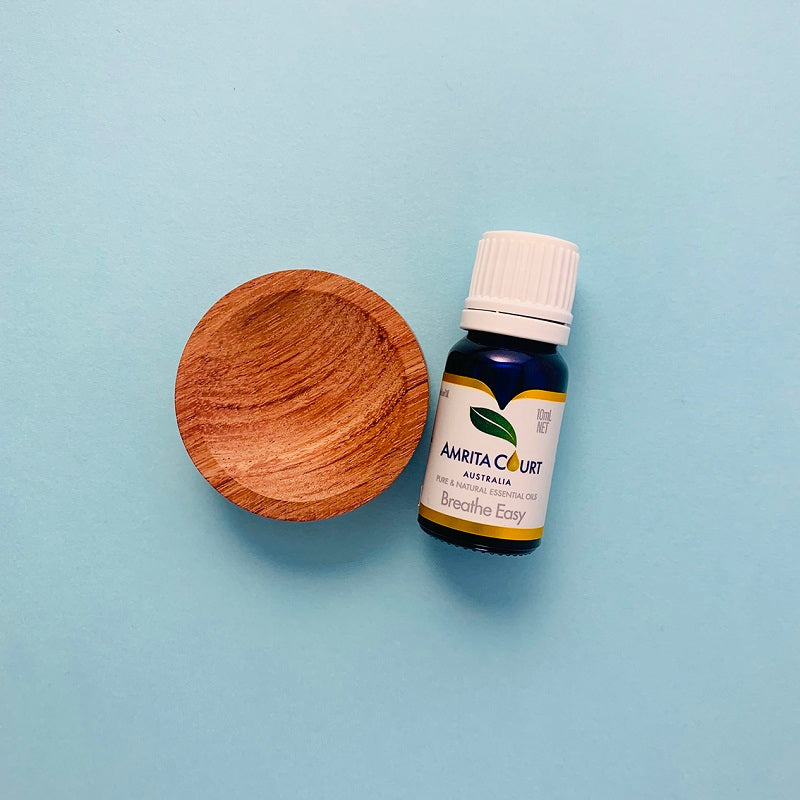 Breathe Easy+Wood Diffuser | Clear Blocked Nose | Hay Fever | Boost Your Breath | Essential Oil Combo