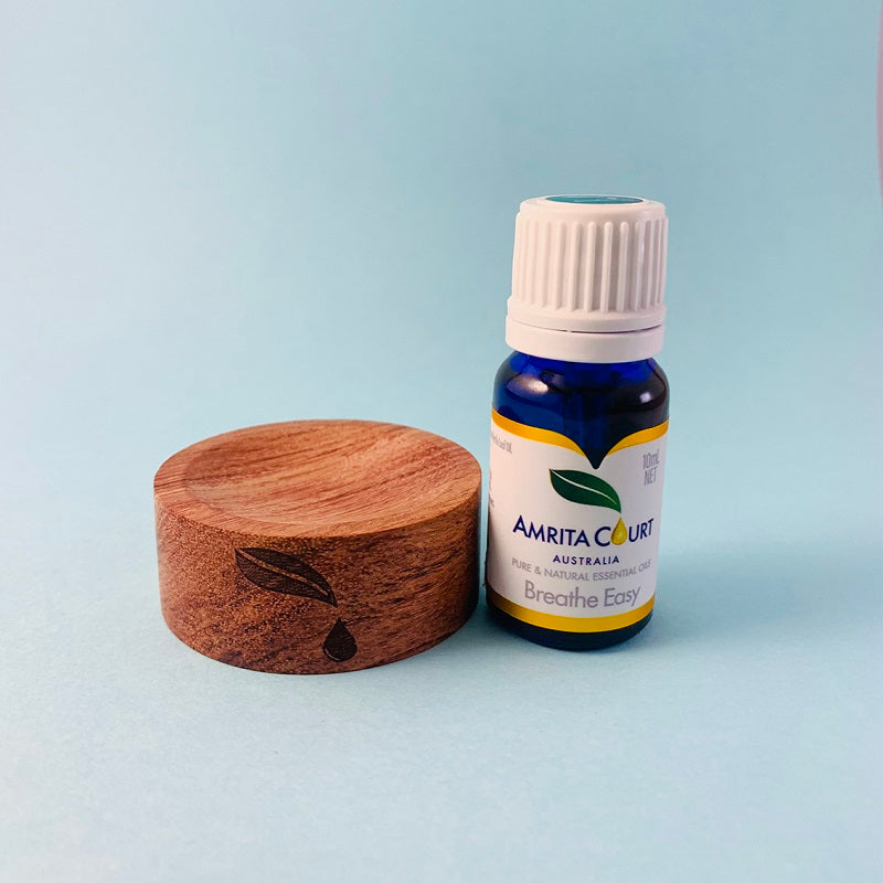 Breathe Easy+Wood Diffuser | Clear Blocked Nose | Hay Fever | Boost Your Breath | Essential Oil Combo