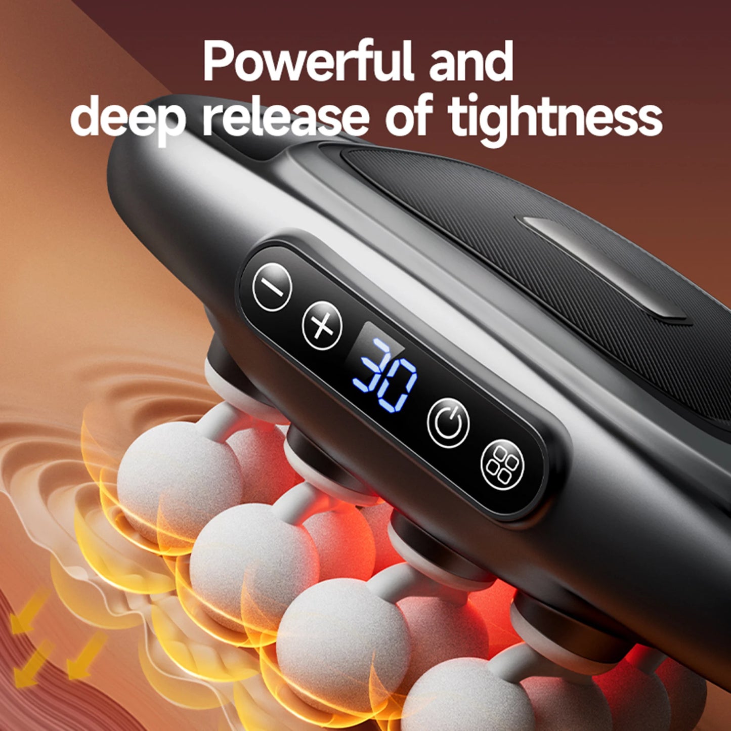 Experience Ultimate Muscle Relaxation with Our 16-Head Deep Tissue Electric Massager Gun Set for Back, Shoulders, Legs, and Feet