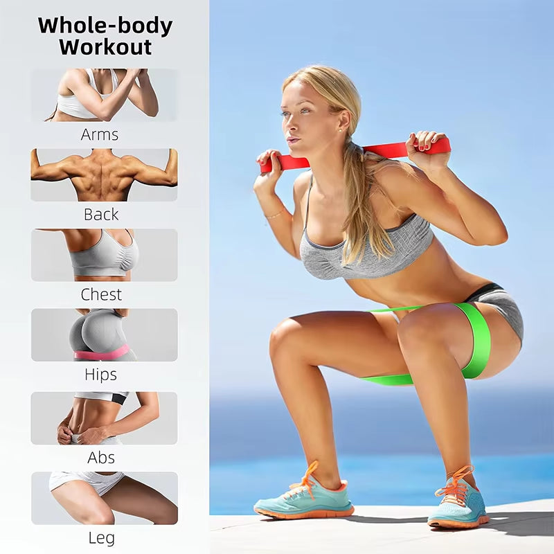 Ultimate Resistance Bands Set for Yoga, Fitness, and Dance - Enhance Your Leg and Hip Workouts with Versatile Elastic Loop Bands